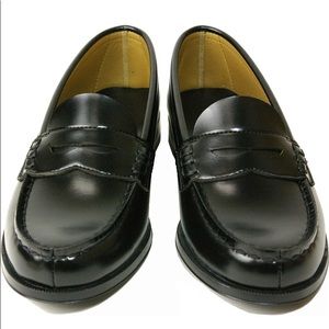 Haruta Black Leather Penny Loafers Shoes Women’s Sz 24.5cm/7.5US/40-41EU Japan